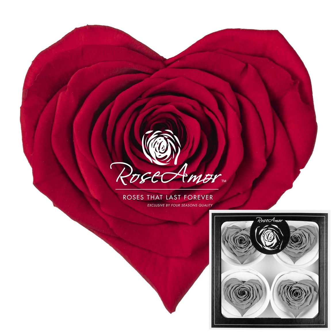 Rosa Preserved Corazon Bella Red02 7cm Hd